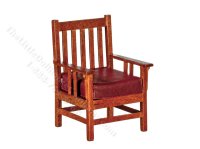 Miniature Arts and Crafts Chair for Dollhouses (image for) Miniature Arts and Crafts Chair for Dollhouses