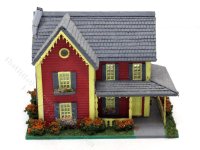 1:144 Scale Country Style Assembled Dollhouse (image for) 1:144 Scale Country Style Assembled Dollhouse