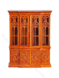 Miniature Breakfront China Cabinet (image for) Miniature Breakfront China Cabinet