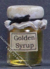 Miniature Homemade Golden Syrup in Wax Sealed Jar (image for) Miniature Homemade Golden Syrup in Wax Sealed Jar