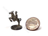 Miniature Metal Horse Rider Statuette Ornament (image for) Miniature Metal Horse Rider Statuette Ornament