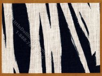 Miniature Navy and White Modern Abstract Rug for Dollhouses - 5" x 7" (image for) Miniature Navy and White Modern Abstract Rug for Dollhouses - 5" x 7"