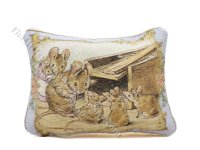 Miniature Beatrix Potter "The Tale of Two Bad Mice" Pillow for Dollhouses (image for) Miniature Beatrix Potter "The Tale of Two Bad Mice" Pillow for Dollhouses