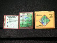 Miniature Snakes and Ladders Board Game (image for) Miniature Snakes and Ladders Board Game