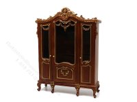 Miniature Mirrored Armoire Wardrobe - Walnut (image for) Miniature Mirrored Armoire Wardrobe - Walnut