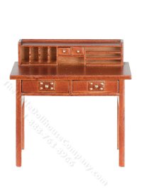 Miniature Mission Writing Desk for Dollhouses (image for) Miniature Mission Writing Desk for Dollhouses