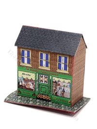 As Is Miniature Paper Dollhouse without Dolls - Shopfront (image for) As Is Miniature Paper Dollhouse without Dolls - Shopfront