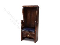 Miniature Signed Lambing Chair by Michael Mortimer (image for) Miniature Signed Lambing Chair by Michael Mortimer