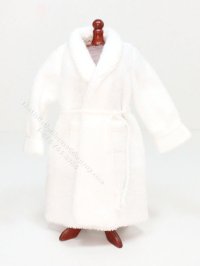 Miniature White Terry Cloth Robe by Judith Blondell (image for) Miniature White Terry Cloth Robe by Judith Blondell