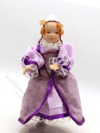 Miniature Medieval Girl in Lilac (image for) Miniature Medieval Girl in Lilac