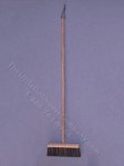 Miniature Broom with Black Bristles for Dollhouses (image for) Miniature Broom with Black Bristles for Dollhouses