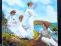 Miniature "Summer" Replica Painting by Larry Morganti (image for) Miniature "Summer" Replica Painting by Larry Morganti