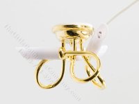 Miniature 3 Light Modern Ceiling Light for Dollhouses - Brass (image for) Miniature 3 Light Modern Ceiling Light for Dollhouses - Brass