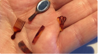 Miniature Five Piece Brown Tortoise Comb Set by Jane Woodham (image for) Miniature Five Piece Brown Tortoise Comb Set by Jane Woodham