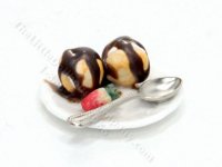Miniature Profiteroles on a Plate by Charlotte Willmott (image for) Miniature Profiteroles on a Plate by Charlotte Willmott