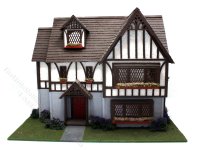 1:48 Scale Assembled Tudor Dollhouse (image for) 1:48 Scale Assembled Tudor Dollhouse