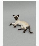 Miniature Siamese Cat Laying On Side by Karl Blindheim (image for) Miniature Siamese Cat Laying On Side by Karl Blindheim