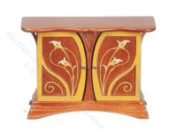 Miniature Art Nouveau Walnut Sideboard for Dollhouses (image for) Miniature Art Nouveau Walnut Sideboard for Dollhouses