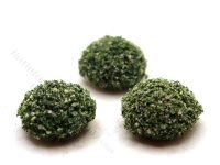 Miniature 1 inch White Mound Bush (3 pack) for Dollhouses (image for) Miniature 1 inch White Mound Bush (3 pack) for Dollhouses