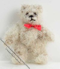 Miniature Small Mohair Polar Teddy Bear by Erna Meyer (image for) Miniature Small Mohair Polar Teddy Bear by Erna Meyer
