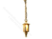 Miniature Brass Hanging Coach Lamp for Dollhouses (image for) Miniature Brass Hanging Coach Lamp for Dollhouses