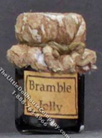Miniature Homemade Bramble Jelly in Wax Sealed Jar (image for) Miniature Homemade Bramble Jelly in Wax Sealed Jar