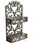 Miniature Wrought Iron Wall Shelf Kit for Dollhouses (image for) Miniature Wrought Iron Wall Shelf Kit for Dollhouses