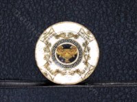 Miniature White Versace Plate for Dollhouses (image for) Miniature White Versace Plate for Dollhouses