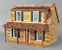 Adirondack Log Cabin Dollhouse Kit (image for) Adirondack Log Cabin Dollhouse Kit