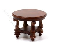 Miniature Round End Table - Walnut (image for) Miniature Round End Table - Walnut