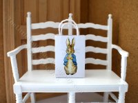 Miniature Peter Rabbit Paper Bag for Dollhouses (image for) Miniature Peter Rabbit Paper Bag for Dollhouses