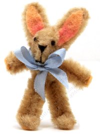 Miniature Toy Bunny by Charlotte Willmott of Mouse House (image for) Miniature Toy Bunny by Charlotte Willmott of Mouse House