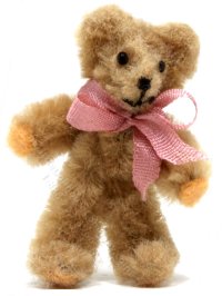 Miniature Teddy Bear by Charlotte Willmott of Mouse House (image for) Miniature Teddy Bear by Charlotte Willmott of Mouse House