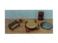 1:144 Scale 8pc Country Dining Room Kit (image for) 1:144 Scale 8pc Country Dining Room Kit