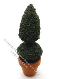 Miniature 5-1/2 inch Conical Topiary for Dollhouses (image for) Miniature 5-1/2 inch Conical Topiary for Dollhouses