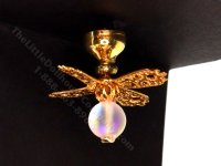 1:48 Scale Miniature 3V 4 Blade Fan Ceiling Light for Dollhouses (image for) 1:48 Scale Miniature 3V 4 Blade Fan Ceiling Light for Dollhouses