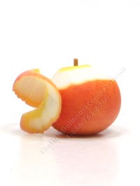 Miniature Peeled Apple by Charlotte Willmott of Mouse House (image for) Miniature Peeled Apple by Charlotte Willmott of Mouse House