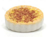 Miniature Whole Custard Pie in White Ceramic Dish (image for) Miniature Whole Custard Pie in White Ceramic Dish
