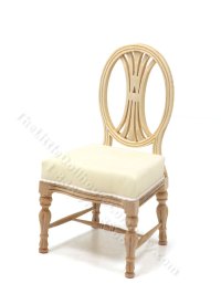 Miniature Dianna Gustavian Chair for Dollhouses (image for) Miniature Dianna Gustavian Chair for Dollhouses