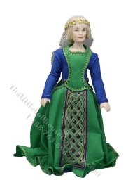 Miniature Handcrafted Vintage Medieval Woman with Veil (image for) Miniature Handcrafted Vintage Medieval Woman with Veil