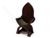 Miniature Signed Gothic Chair by Michael Mortimer (image for) Miniature Signed Gothic Chair by Michael Mortimer