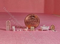 1:144 Scale Lavatory with Clawfoot Tub Kit (image for) 1:144 Scale Lavatory with Clawfoot Tub Kit
