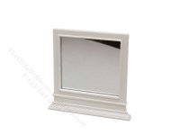 Miniature Country Style Mirror for Dollhouses - White (image for) Miniature Country Style Mirror for Dollhouses - White