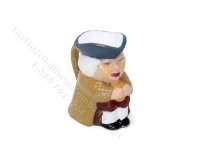 Miniature Toby Jug for Dollhouses - Khaki (image for) Miniature Toby Jug for Dollhouses - Khaki