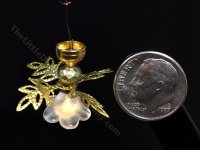 1:48 Scale Miniature 3V Flower Fan Ceiling Light for Dollhouses (image for) 1:48 Scale Miniature 3V Flower Fan Ceiling Light for Dollhouses