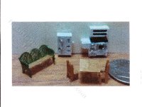 1:144 Scale 6pc Country Kitchen Kit (image for) 1:144 Scale 6pc Country Kitchen Kit