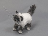 Miniature Long Haired Cat by Marie W. Evans - Birman (image for) Miniature Long Haired Cat by Marie W. Evans - Birman