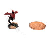 Miniature Cardinal on Branch Figurine for Dollhouses (image for) Miniature Cardinal on Branch Figurine for Dollhouses