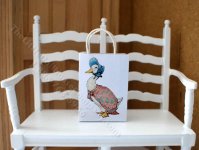 Miniature Jemima Puddle-Duck Paper Bag for Dollhouses (image for) Miniature Jemima Puddle-Duck Paper Bag for Dollhouses