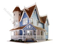 Vintage Assembled Pierce Dollhouse (image for) Vintage Assembled Pierce Dollhouse